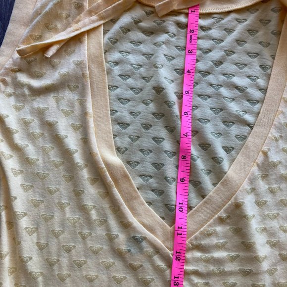 Roxy Logo Embedded Size S Open Back Top - Picture 8 of 10